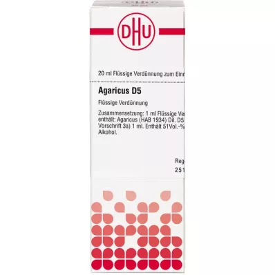 AGARICUS D 5 Seyreltme, 20 ml AGARICUS D 5 Seyreltme, 20 ml