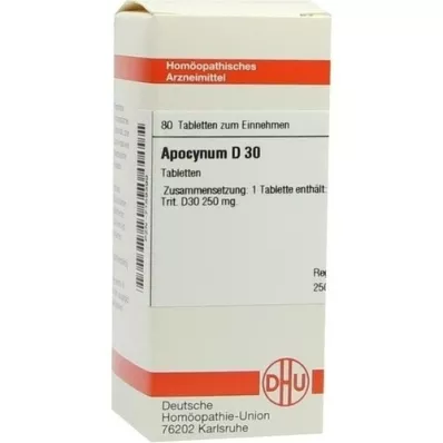 APOCYNUM D 30 tablet, 80 adet