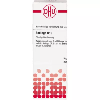 BADIAGA D 12 Seyreltme, 20 ml