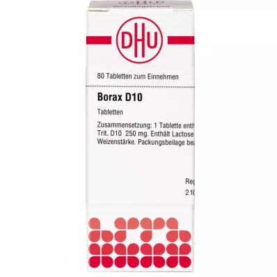 BORAX D 10 tablet, 80 adet BORAX D 10 tablet, 80 adet