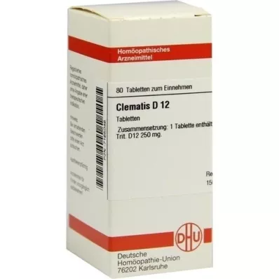 CLEMATIS D 12 tablet, 80 adet