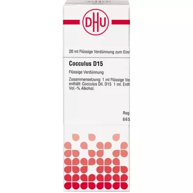 COCCULUS D 15 Seyreltme, 20 ml