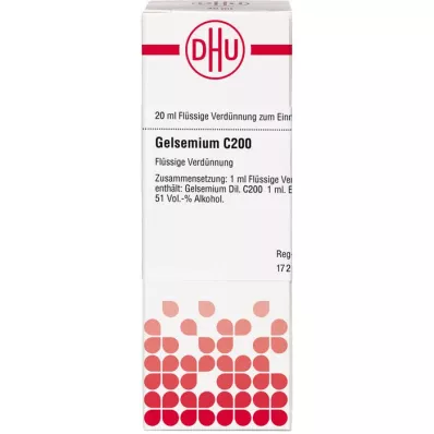GELSEMIUM C 200 Seyreltme, 20 ml GELSEMIUM C 200 Seyreltme, 20 ml