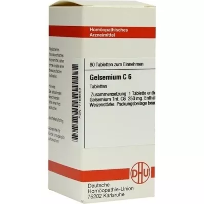GELSEMIUM C 6 tablet, 80 adet GELSEMIUM C 6 tablet, 80 adet