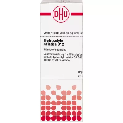 HYDROCOTYLE asiatica D 12 Seyreltme, 20 ml HYDROCOTYLE asiatica D 12 Seyreltme, 20 ml