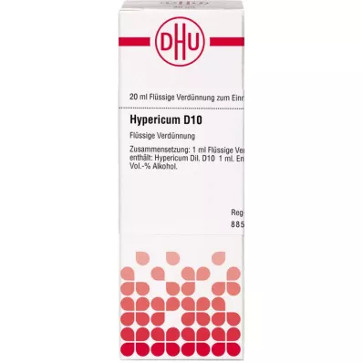 HYPERICUM D 10 seyreltme, 20 ml HYPERICUM D 10 seyreltme, 20 ml