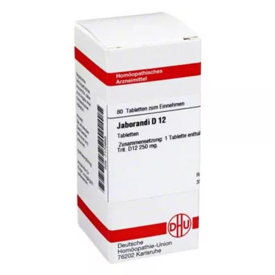 JABORANDI D 12 tablet, 80 adet JABORANDI D 12 tablet, 80 adet