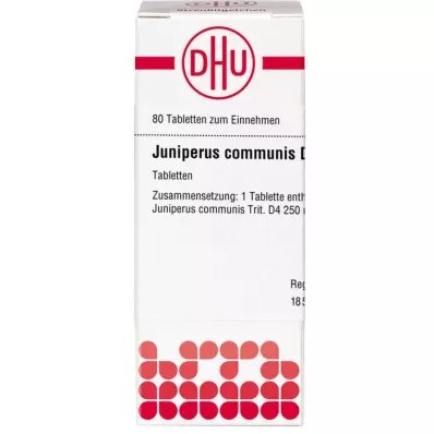 JUNIPERUS COMMUNIS D 4 tablet, 80 adet JUNIPERUS COMMUNIS D 4 tablet, 80 adet