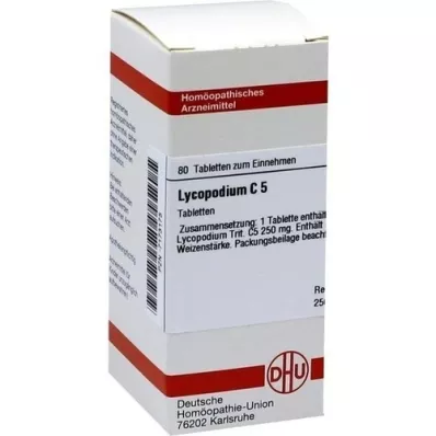 LYCOPODIUM C 5 tablet, 80 adet LYCOPODIUM C 5 tablet, 80 adet