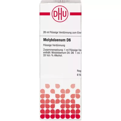 MOLYBDAENUM D 6 Seyreltme, 20 ml MOLYBDAENUM D 6 Seyreltme, 20 ml