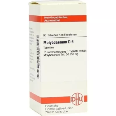 MOLYBDAENUM D 6 tablet, 80 adet MOLYBDAENUM D 6 tablet, 80 adet