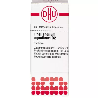 PHELLANDRIUM AQUATICUM D 2 tablet, 80 adet PHELLANDRIUM AQUATICUM D 2 tablet, 80 adet