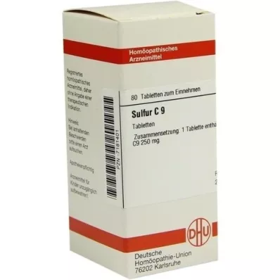 SULFUR C 9 tablet, 80 adet