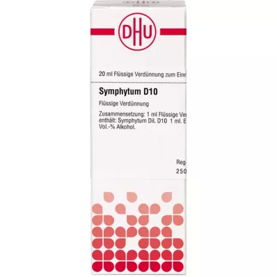 SYMPHYTUM D 10 Seyreltme, 20 ml SYMPHYTUM D 10 Seyreltme, 20 ml