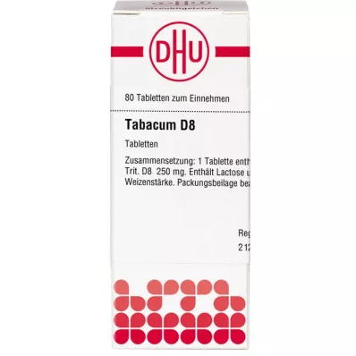 TABACUM D 8 tablet, 80 adet TABACUM D 8 tablet, 80 adet