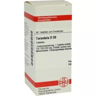 TARANTULA D 30 tablet, 80 adet TARANTULA D 30 tablet, 80 adet