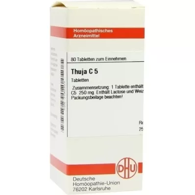 THUJA C 5 tablet, 80 adet THUJA C 5 tablet, 80 adet