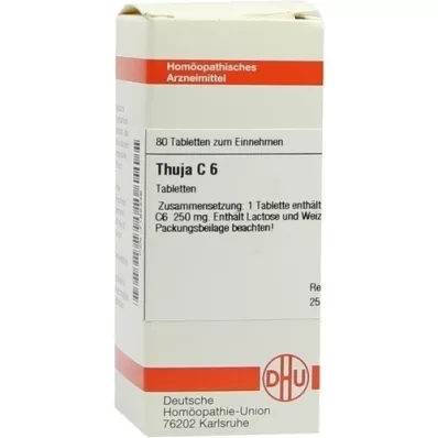 THUJA C 6 tablet, 80 adet THUJA C 6 tablet, 80 adet