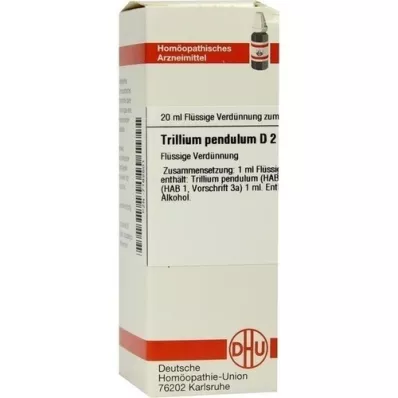 TRILLIUM PENDULUM D 2 Seyreltme, 20 ml TRILLIUM PENDULUM D 2 Seyreltme, 20 ml
