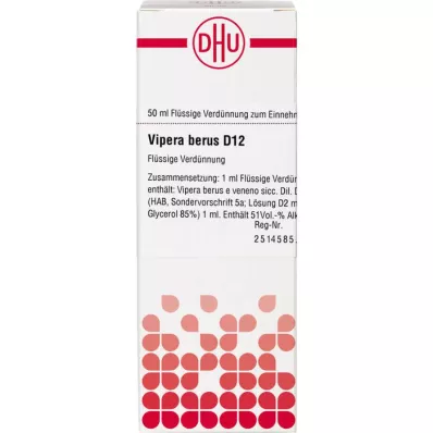 VIPERA BERUS D 12 Seyreltme, 50 ml VIPERA BERUS D 12 Seyreltme, 50 ml