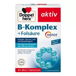 DOPPELHERZ B-kompleks+folik asit tabletleri, 45 adet