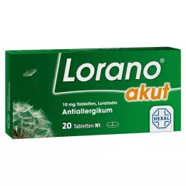 LORANO akut tabletler, 20 adet