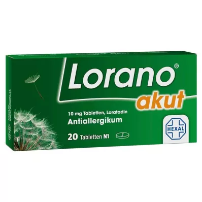 LORANO akut tabletler, 20 adet LORANO akut tabletler, 20 adet