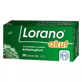 LORANO akut tabletler, 50 adet