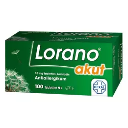 LORANO akut tabletler, 100 adet