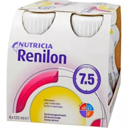 RENILON 7.5 Kayısı aromalı sıvı, 4X125 ml