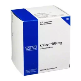 CALCET 950 mg film kaplı tablet, 200 adet