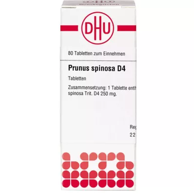 PRUNUS SPINOSA D 4 tablet, 80 adet