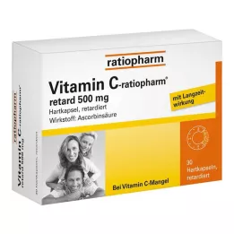 VITAMIN C-RATIOPHARM retard 500 mg kapsül, 30 adet