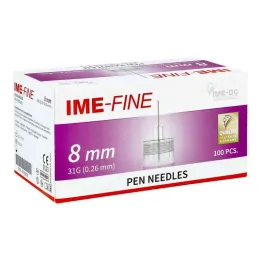 Ime Fine Üniversal 31g/8mm Kalem Kanülleri (100 adet)
