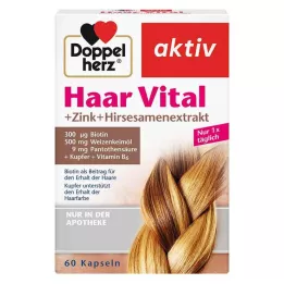 DOPPELHERZ Hair Vital+Çinko+Darı Özü Kapsülleri, 60 adet