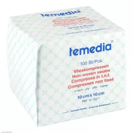 VLIESKOMPRESSEN 10x10 cm steril olmayan 4 katlı, 100 adet