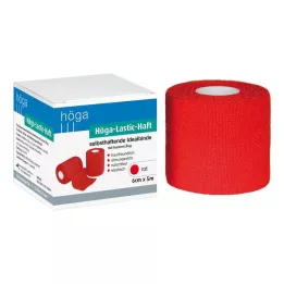 HÖGA-LASTIC-yapışkanlı bandaj 6 cmx5 m kırmızı, 1 adet