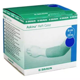 ASKINA Yapışkanlı bandaj Renk 8 cmx20 m mavi, 1 adet
