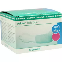 ASKINA Yapışkanlı bandaj rengi 6 cmx20 m pembe, 1 adet