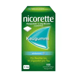 NICORETTE Sakız 2 mg beyaz nane, 105 adet
