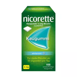 NICORETTE Sakız 4 mg beyaz nane, 105 adet