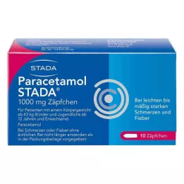 PARACETAMOL STADA 1000 mg fitil, 10 adet