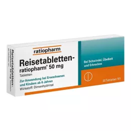 REISETABLETTEN-ratiopharm, 20 adet