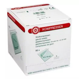MULLKOMPRESSEN 10x10 cm steril 8 katlı, 50X2 adet