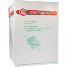 MULLKOMPRESSEN 10x10 cm steril 8 yönlü, 25X5 adet