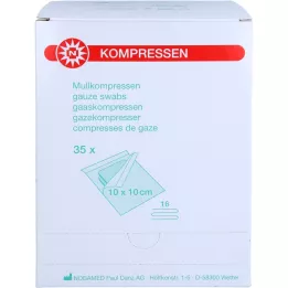 MULLKOMPRESSEN 10x10 cm steril 16 yollu, 35X2 adet