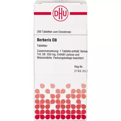 BERBERIS D 8 tablet, 200 adet BERBERIS D 8 tablet, 200 adet