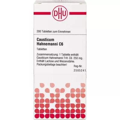 CAUSTICUM HAHNEMANNI C 6 tablet, 200 adet