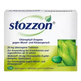 STOZZON Klorofil kaplı tabletler, 100 adet
