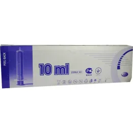 Şırıngalar 10 ml Luer, 2 parça, 100 parça